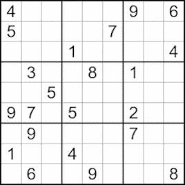 image of a sudoku grid